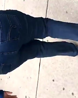 Bbw big booty mature in jeans 