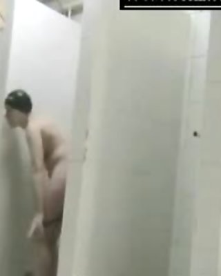 group nudity in dressing room on spy camera