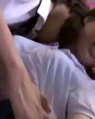 Turned on blonde getting her smooth cunt rubbed
