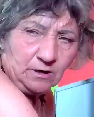 80 years old granny first time interracial