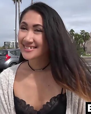 Cute Asian babe warms her vajayjay with toys Report this video