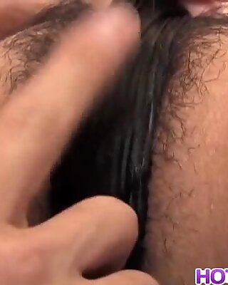 Ami Matsuda with hot bum has hairy cunt