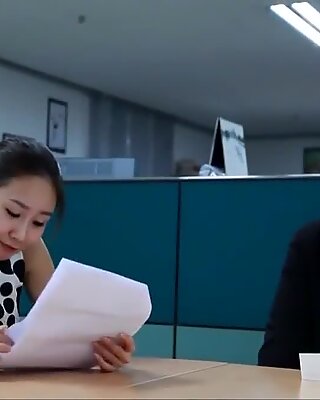 Hot κορεάτισσα γραφείο μιλφ